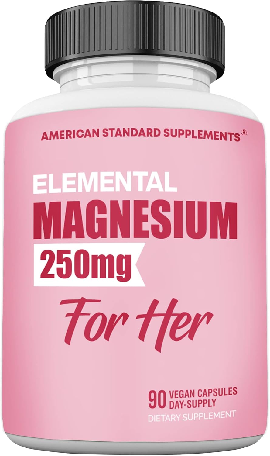 Magnesium Glycinate for Women, Elemental 250mg Per One Capsule, 90 Day Supply, Chelate, Supplement, Chelated Max Absorption - Image 2