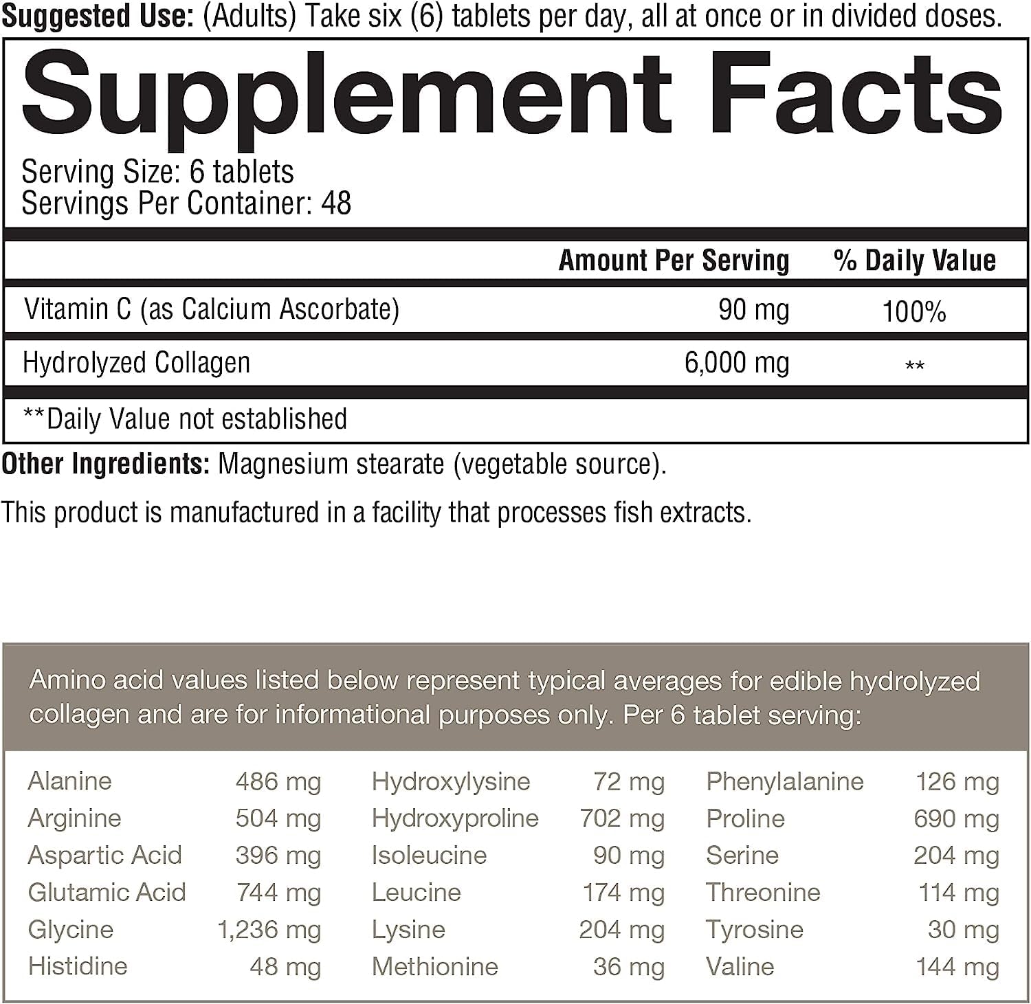 Youtheory Advanced Collagen - 6,000 mg Collagen - with Vitamin C - for Hair, Skin & Nails* - Collagen Supplements for Women and Men - 290 Tablets - Image 3