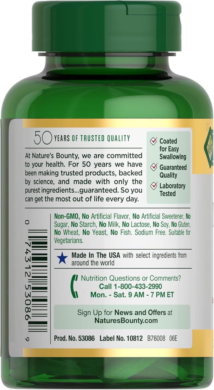Nature's Bounty Magnesium, Bone and Muscle Health, Whole Body Support, Tablets, 500 Mg, 200 Ct - Image 9