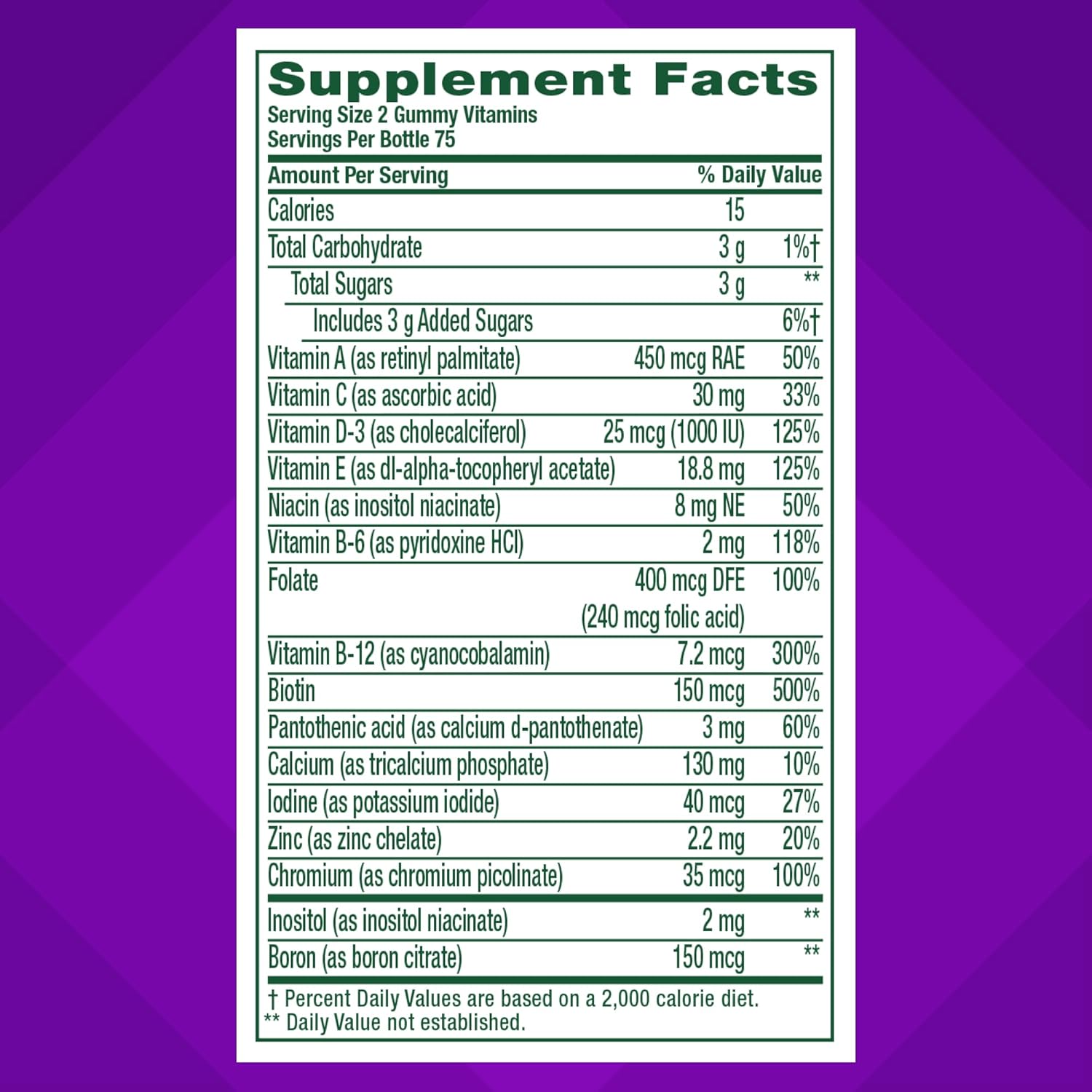 Vitafusion Womens Multivitamin Gummies, Berry Flavored Daily Vitamins for Women With Vitamins A,C,D,E,B-6 and B-12, America’s Number 1 Gummy Vitamin Brand, 75 Days Supply, 150 Count (Package May Vary) - Image 5