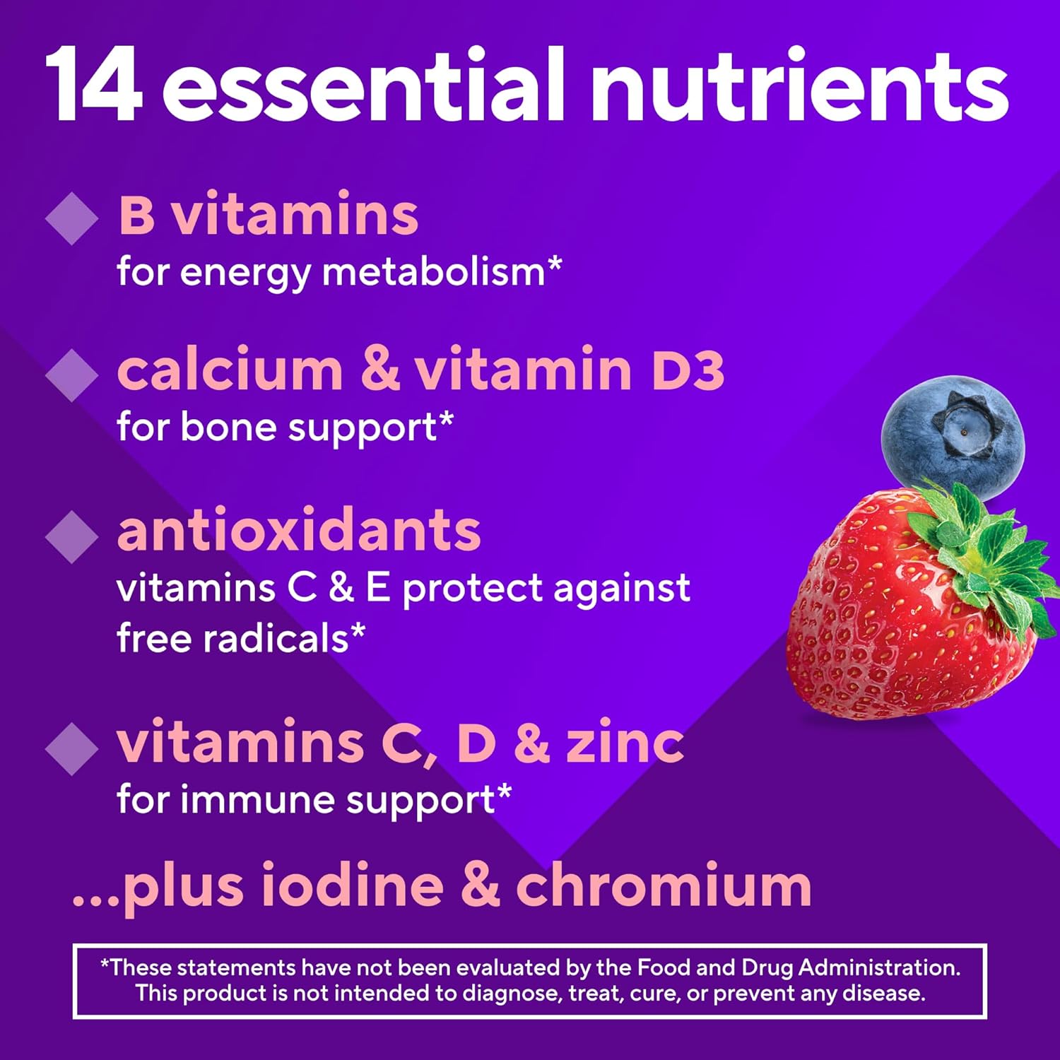 Vitafusion Womens Multivitamin Gummies, Berry Flavored Daily Vitamins for Women With Vitamins A,C,D,E,B-6 and B-12, America’s Number 1 Gummy Vitamin Brand, 75 Days Supply, 150 Count (Package May Vary) - Image 8