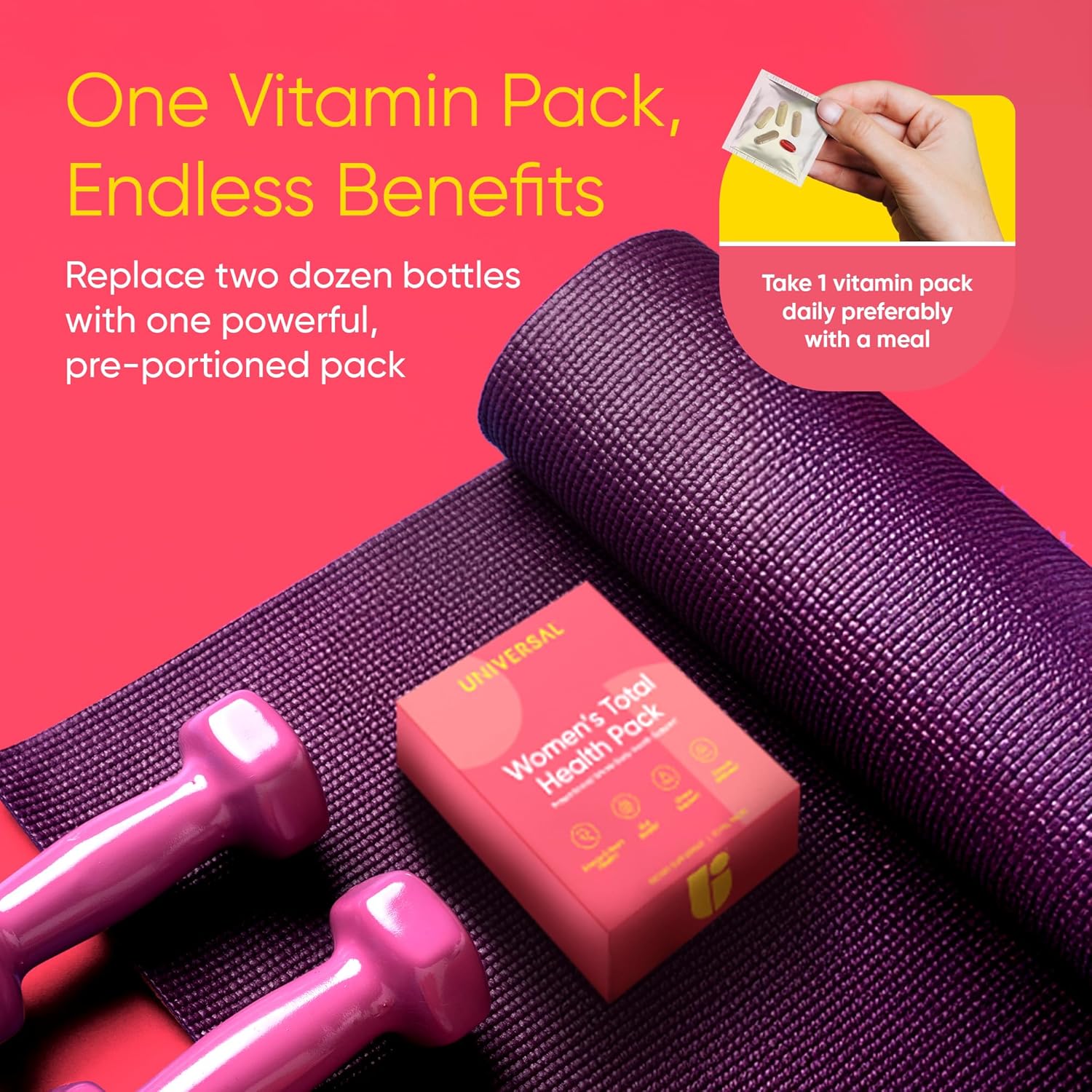 Women's Total Health Daily Vitamin Packs - All in One Multivitamin for Women, Essential Vitamins & Minerals for Energy, Stress, Digestion & Gut Health, Female Wellness Supplement, 30 Packets - Image 6