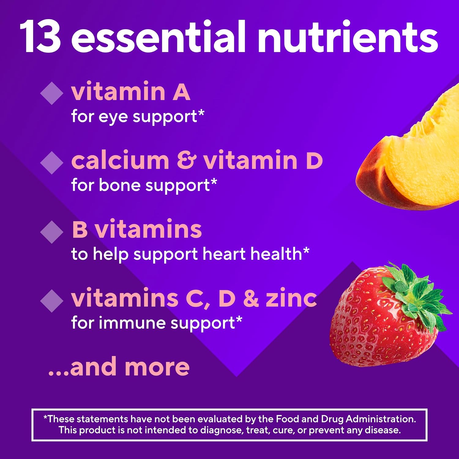 Vitafusion Women's 50+ Daily Multivitamin, Gummy Vitamins, 120 Ct - Image 8