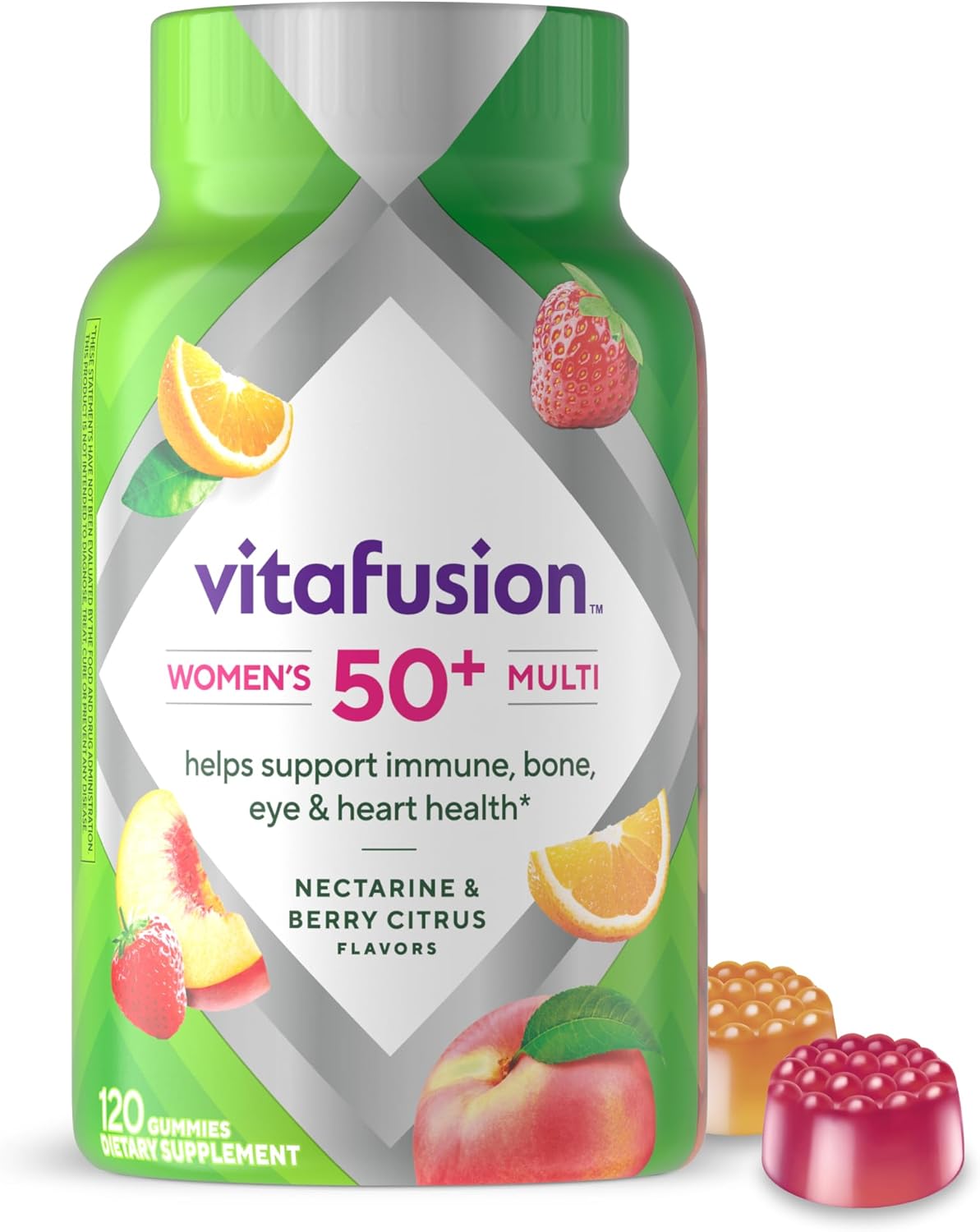 Vitafusion Women's 50+ Daily Multivitamin, Gummy Vitamins, 120 Ct - Image 2