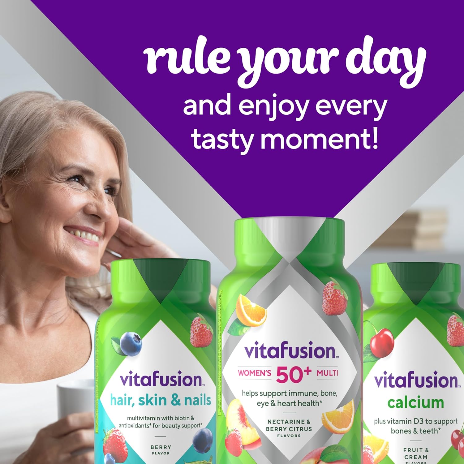 Vitafusion Women's 50+ Daily Multivitamin, Gummy Vitamins, 120 Ct - Image 11