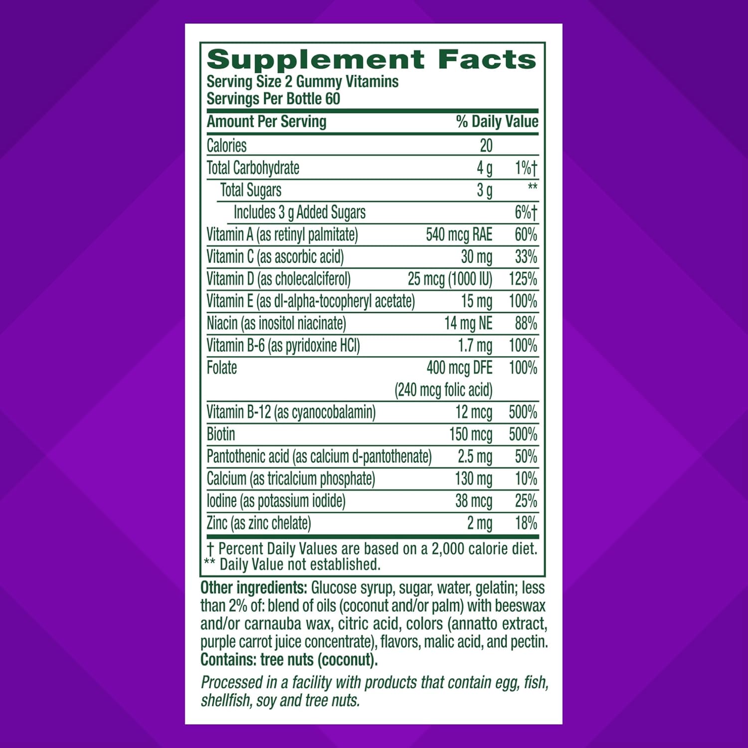 Vitafusion Women's 50+ Daily Multivitamin, Gummy Vitamins, 120 Ct - Image 5
